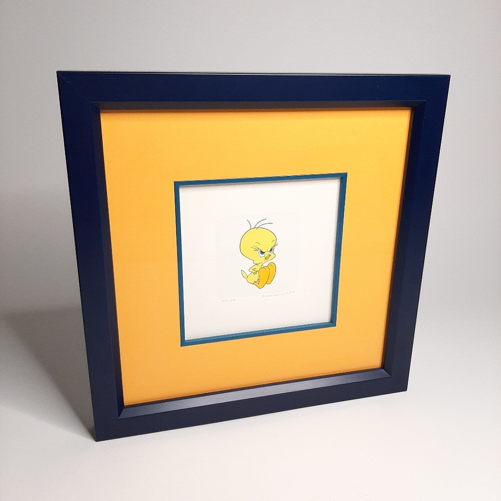 Warner Brothers Tweety Bird Hand Tinted Etching Animation Art 1999